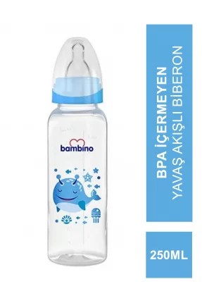 Bambino Klasik PP Biberon Kavramalı 0-6 Ay 250 ml ( B027 )