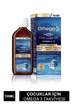 Nutraxin Omega-3 Kids Şurup 150 ml