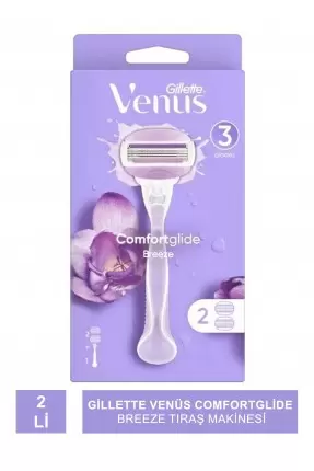 Gillette Venüs Comfortglide Breeze Tıraş Makinesi + 2 Yedek Bıçak