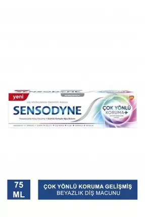 Sensodyne Çok Yönlü Koruma Gelişmiş Beyazlık Diş Macunu 75 ml