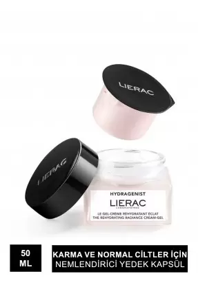 Lierac Hydragenist Radiance Cream Gel Refill ( Karma/Normal Ciltler İçin Nemlendirici Yedek Kapsül ) 50 ml