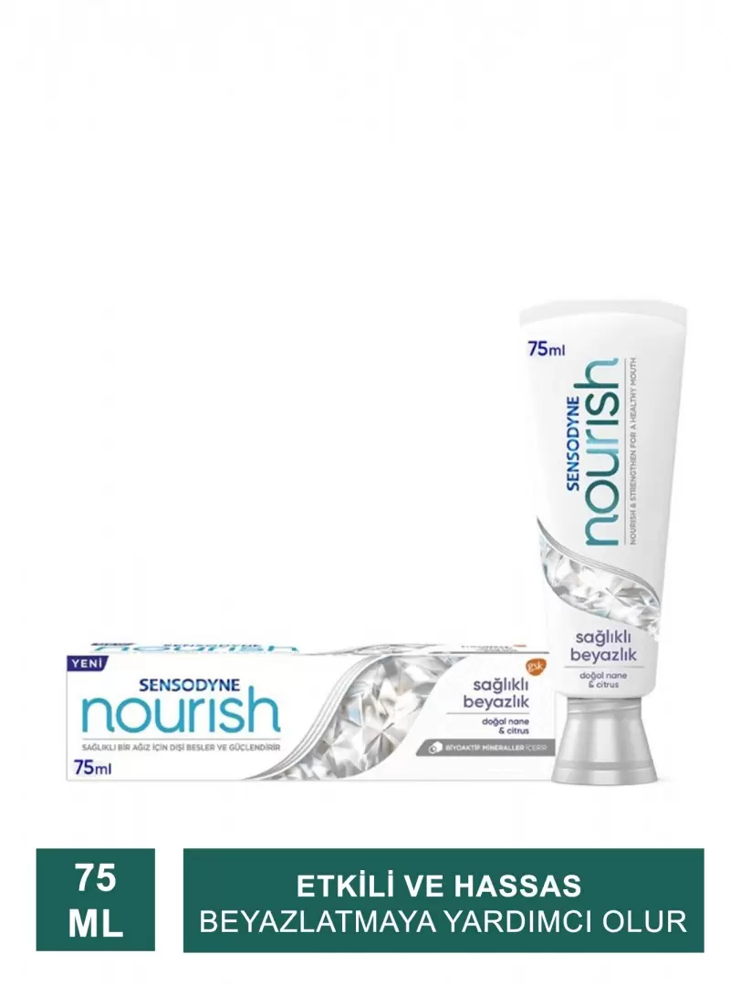 Outlet - Sensodyne Nourish Sağlıklı Beyazlık Diş Macunu 75 ml