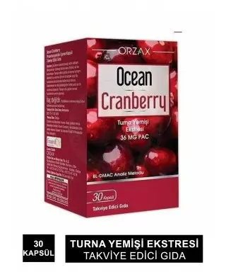Ocean Cranberry Turna Yemişi Ekstresi 36 mg Pac 30 Tablet (S.K.T 02-2026)