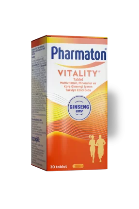 Pharmaton Vitality Multivitamin 30 Tablet - Takviye Edici Gıda (S.K.T 10-2024)