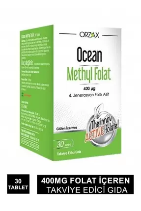 Ocean Methly Folat 400mg 30 Tablet