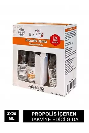 Beeo Up Propolis %30 Damla 3 Al 2 Öde 3x20 ml