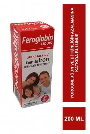 Outlet - Vitabiotics Feroglobin Liquid Şurup 200 ml