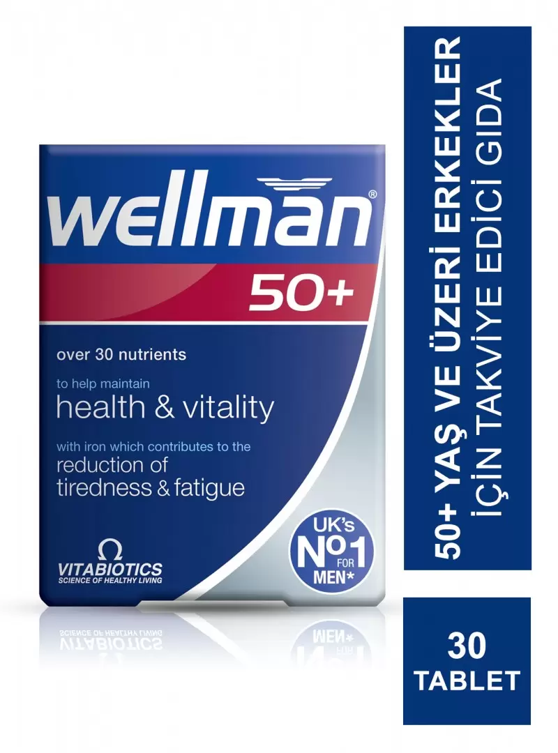 Vitabiotics Wellman 50+ 30 Tablet