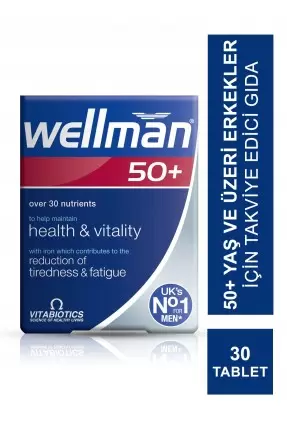 Vitabiotics Wellman 50+ 30 Tablet