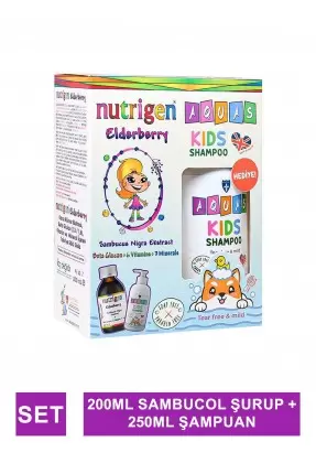 Nutrigen Kara Mürver Şurup 200 ml ( Aquas Kids Şampuan Hediye )