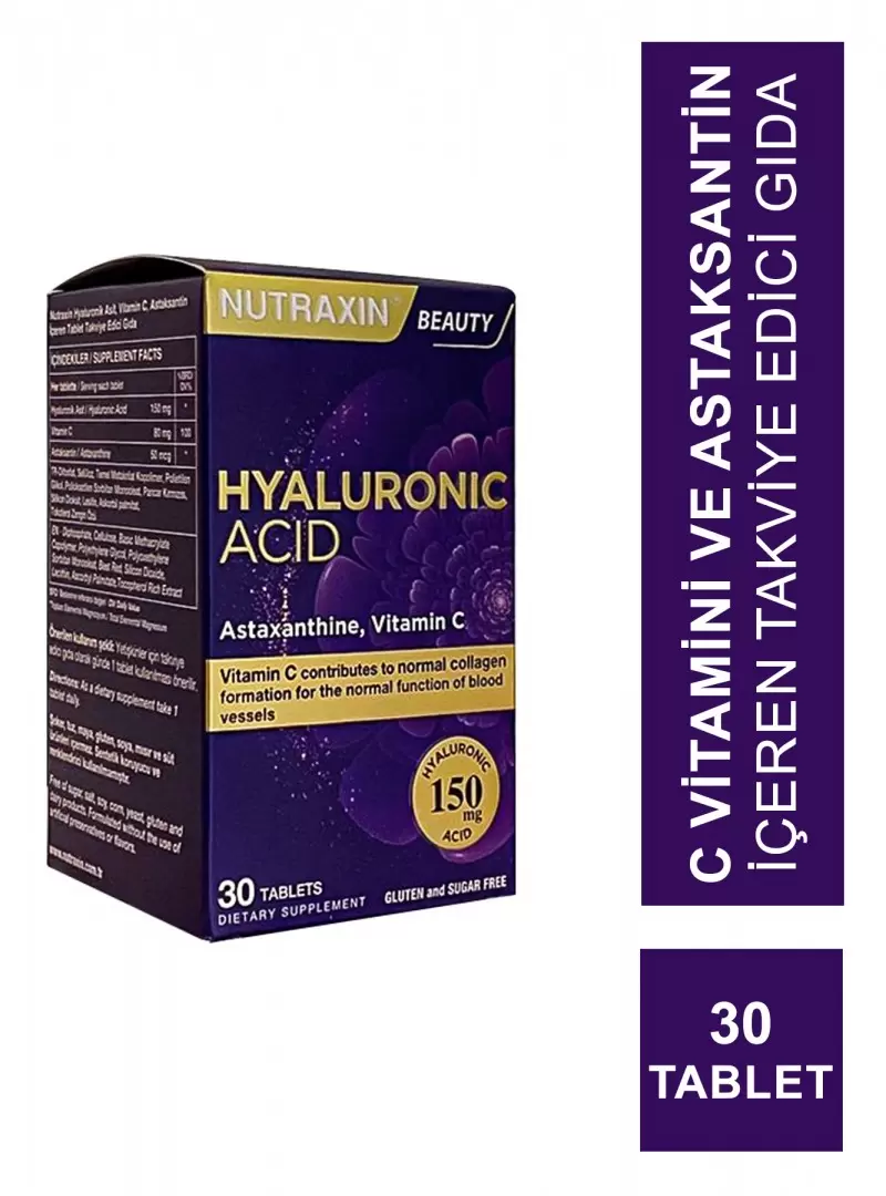 Nutraxin Hyaluronic Acid 30 Tablet