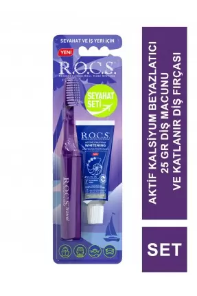 Rocs Travel Kit ( Seyahat Seti ) Diş Macunu + Fırça