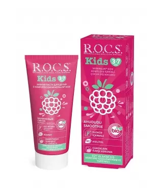 ROCS Kids Ahududu 3-7 Yaş Florürsüz Diş Macunu 35 ml