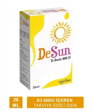 Vitamaks DeSun Vitamin D3 400IU Damla 20 ML