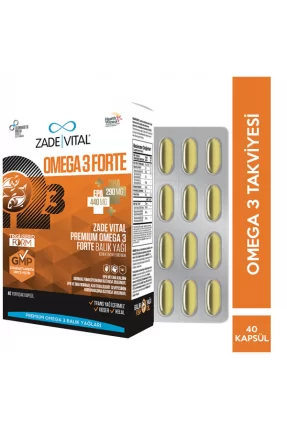 Zade Vital Omega3 Forte 40 Kapsül