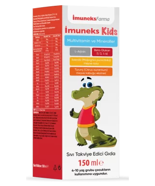 İmuneks Kids Multivitamin ve Mineraller Takviye Edici Gıda 150 ml