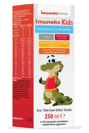 İmuneks Kids Multivitamin ve Mineraller Takviye Edici Gıda 250 ml