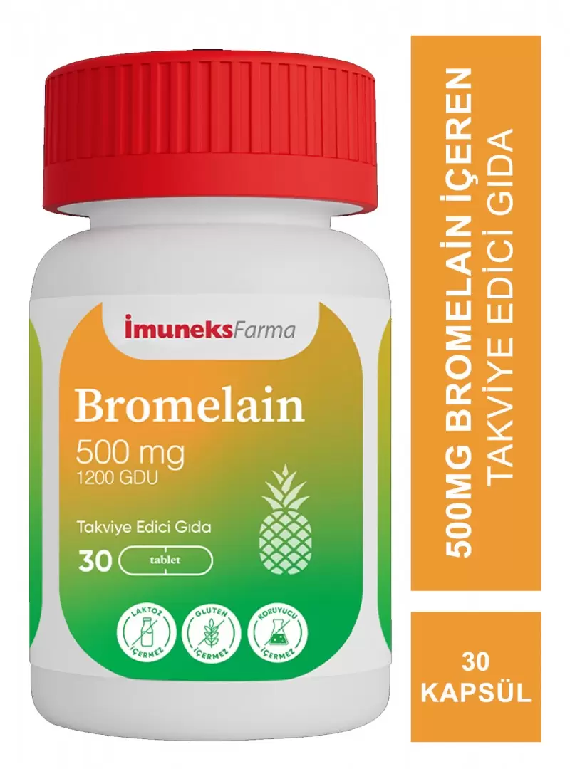 İmuneks Bromelain 500mg 30 Tablet