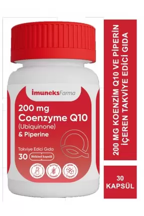 İmuneks Koenzim Q10 200mg 30 Kapsül