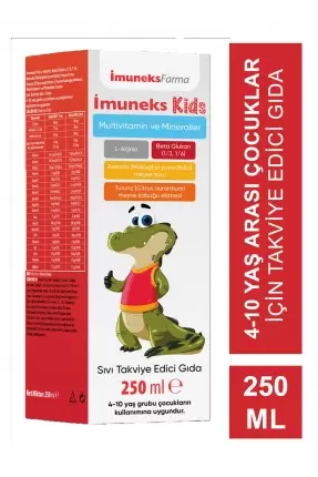 İmuneks Kids Multivitamin ve Mineraller Takviye Edici Gıda 250 ml