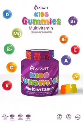 Atavit Kids Multivitamin Gummies 60 Yumuşak Kapsül