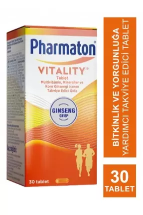 Pharmaton Vitality Multivitamin 30 Tablet - Takviye Edici Gıda (S.K.T 10-2024)