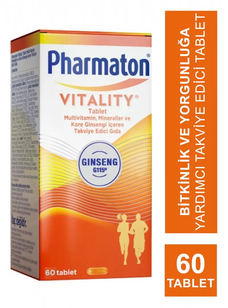 Pharmaton Vitality Multivitamin 60 Tablet - Takviye Edici Gıda