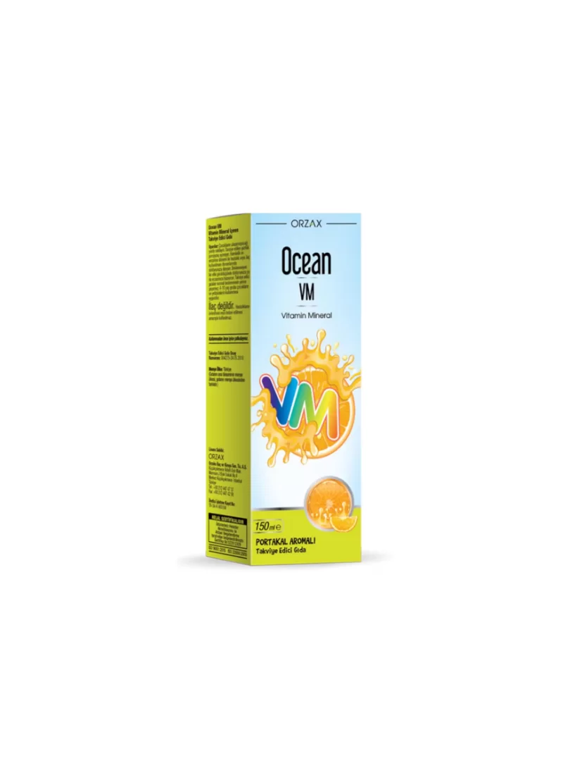 Outlet - Ocean VM Vitamin Mineral Şurup Portakal Aromalı 150 ml