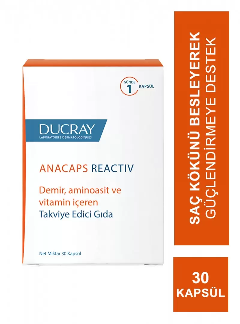 Ducray Anacaps Reactiv 30 Kapsül (S.K.T 07-2025)