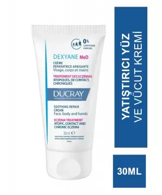 Ducray Dexyane MeD Creme 30 ml Yatıştırıcı Yüz Ve Vücut Kremi (S.K.T 10-2025)