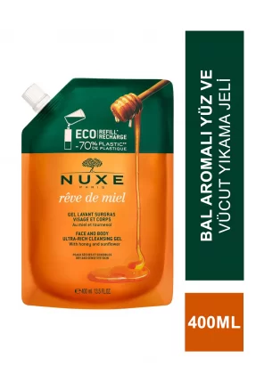 Nuxe Reve de Miel Gel Lavant Surgras Visage et Corps 400 ml - Refill