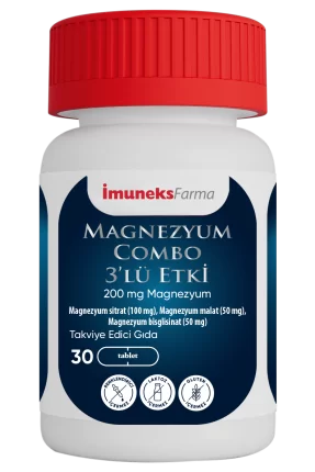 İmuneks Magnezyum Combo 3'lü Etki 30 Tablet