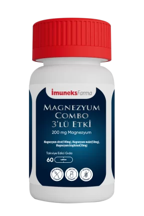 İmuneks Magnezyum Combo 3'lü Etki 60 Tablet