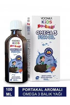 Voonka Kids Omega 3 Fish Oil - Maşa ile Koca Ayı 100ml