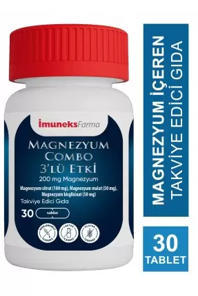 İmuneks Magnezyum Combo 3'lü Etki 30 Tablet