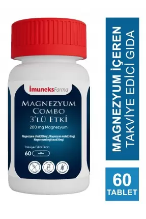 İmuneks Magnezyum Combo 3'lü Etki 60 Tablet