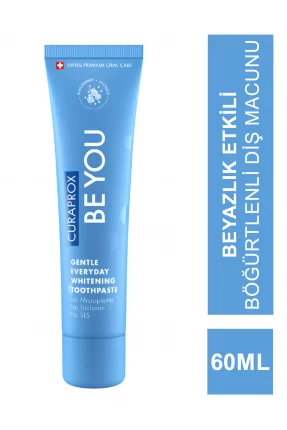 Curaprox Be You Beyazlatıcı ( Böğürtlen - Meyankökü ) Diş Macunu - Blue 60 ml