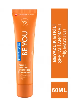 Curaprox Be You Beyazlatıcı ( Şeftali - Kayısı ) Diş Macunu - Orange 60 ml