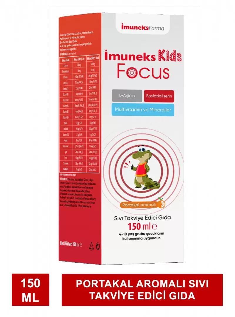 İmuneks Kids Focus 150 ml