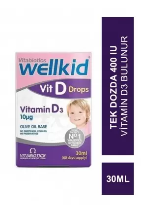 Outlet - Vitabiotics Wellkid Vitamin D3 Drop 30 ml