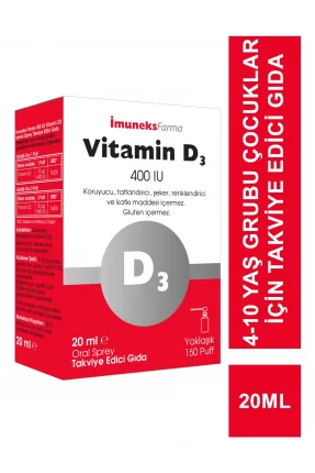 Outlet - Imuneks Vitamin D3 400 IU 20 ml