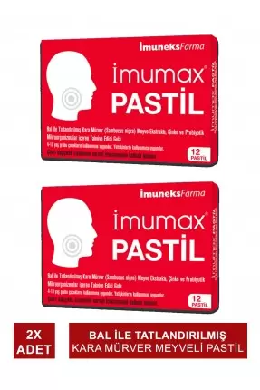 Imuneks Imumax Pastil 12 Adet x 2 Adet (S.K.T 07-2025)