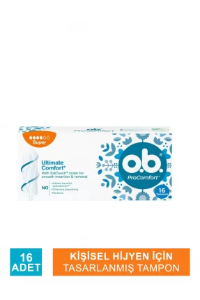 O.B. Pro Comfort Süper Tampon 16 Adet