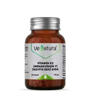 VeNatura Vitamin K2 -Menakuinon 7- Takviye Edici Gıda 60 Kapsül