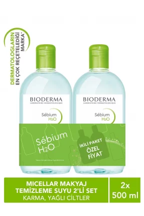 Bioderma Sebium H2O 500 ml 1+1 İkiz Kofre