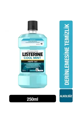 Listerine Cool Mint Hafif Tat Alkolsüz Ağız Gargarası 250 ml - Hafif Nane