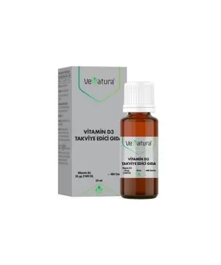 VeNatura Vitamin D3 Takviye Edici Gıda 20 ml Damla