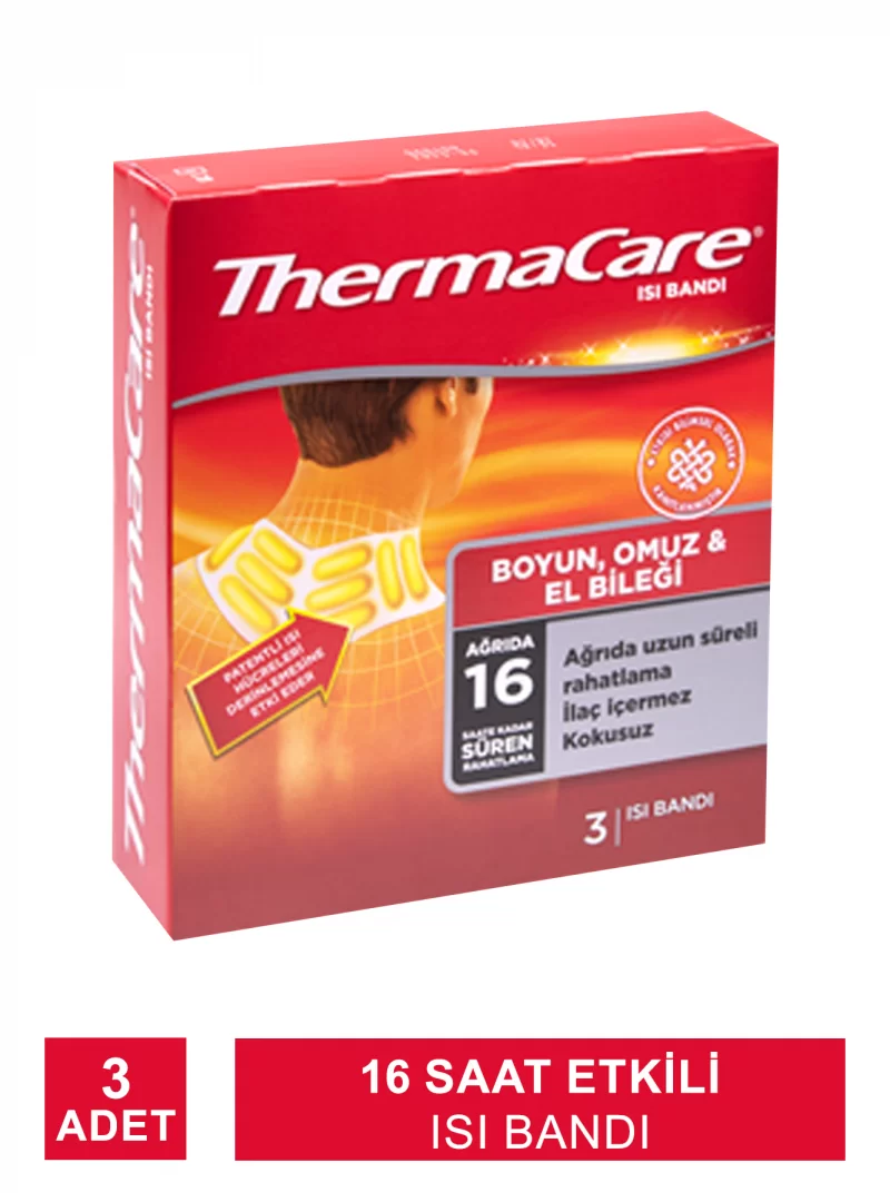 ThermaCare Boyun & Omuz ve El Bileği Isı Bandı 3 Adet