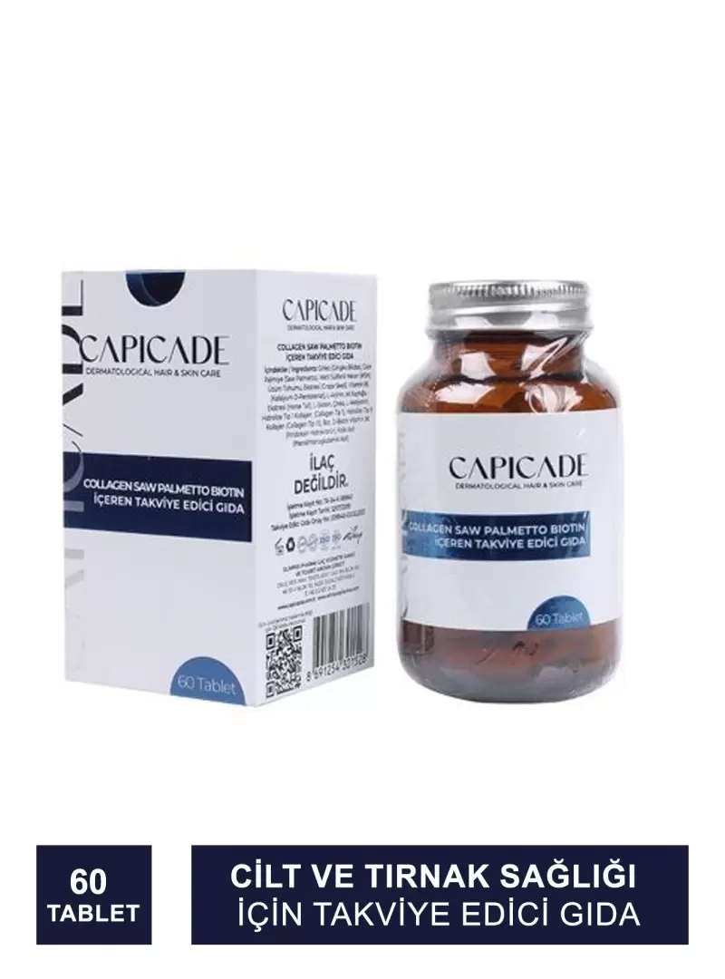 Capicade Collagen Saw Palmetto Biotin 60 Tablet