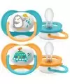 Philips Avent Ultra Air Animals Erkek 6-18 Ay 2'li Emzik (SCF080/07)